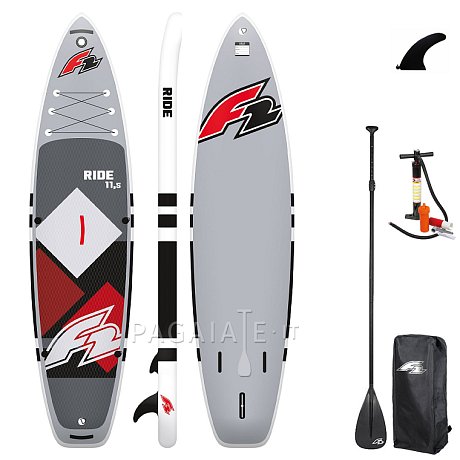 SUP F2 RIDE 11\'5 gonfiabile base SUP e - kayak RED opzione: set