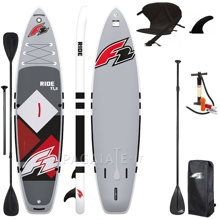 SUP F2 RIDE 11'5 RED - SUP gonfiabile e kayak - opzione: set base