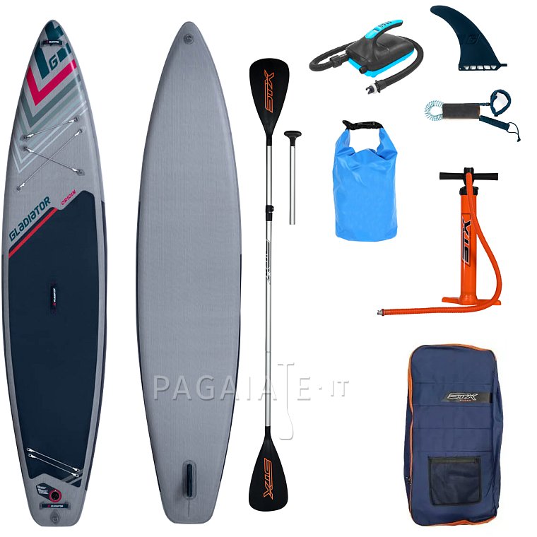 Paddleboard GLADIATOR ORIGIN 12'6 MINICOMBO Special Edition Touring - nafukovací 22 PSI dvoj-vrstvý